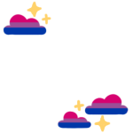 Bisexual Pride Clouds Avatar Frame